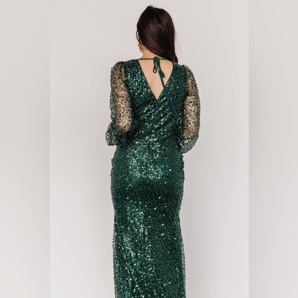 (Dark green) Bijou Sequin Gown Baltic Born - Picture 5 of 12